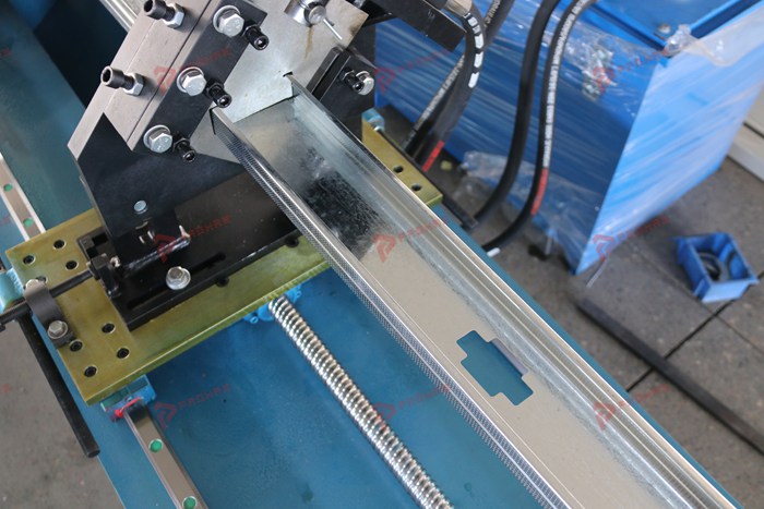 Custom C profile roll forming machine with roller tooling for drywall metal stud profiles