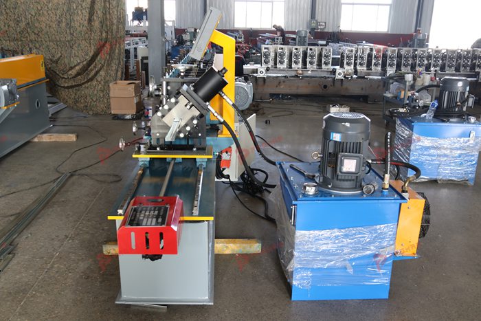 Custom C stud roll forming machine with precision roller tooling for drywall profiles