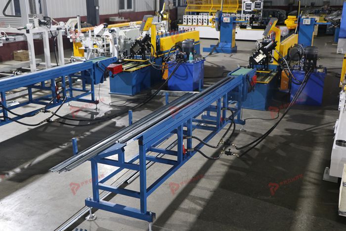 Omega channel roll forming equipment for customized metal keel manufacturing