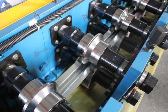 Omega keel forming machine for compatible drywall and ceiling framing systems
