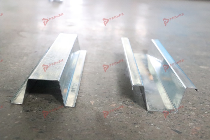 PROMAX hat channel roll forming machine for metal ceiling profile production