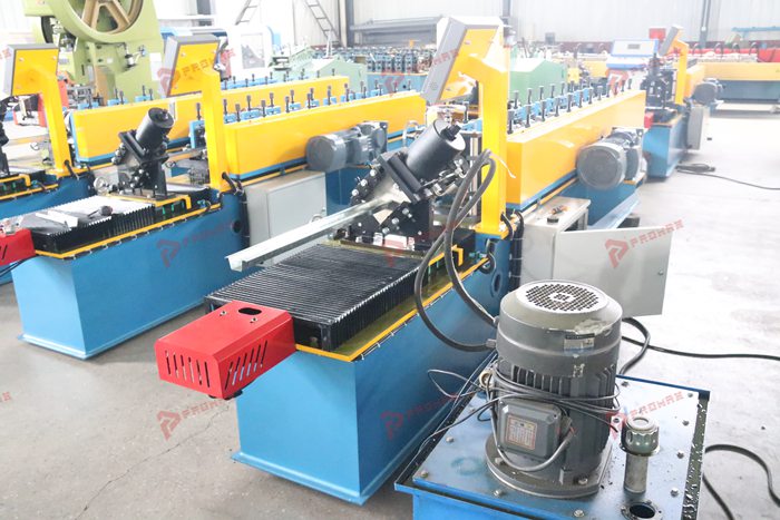 PROMAX hat channel making machine configured for metal framing profile production