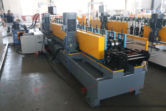 Automatic metal stud and track production equipment for drywall systems