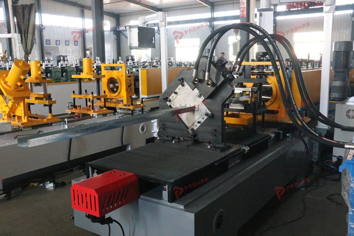Metal stud and track roll forming equipment for drywall framing profiles