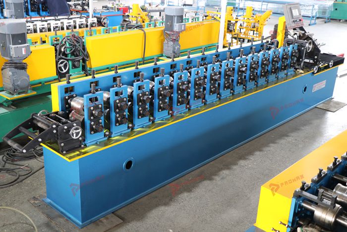 Omega profile forming line for customized metal ceiling and interior framing channels