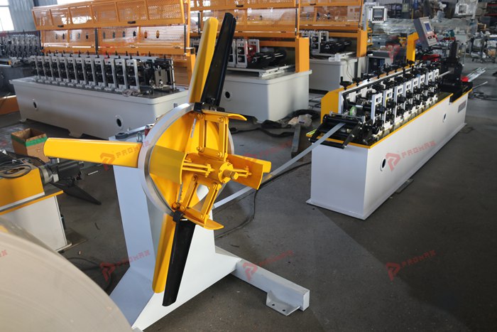 Wall angle roll forming equipment for suspended ceiling perimeter components