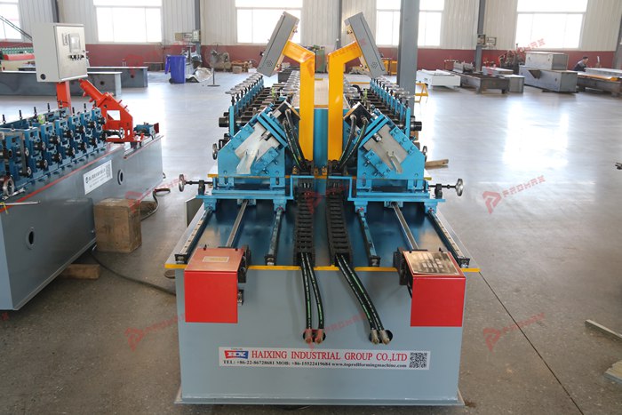 Dual-head keel roll forming machine for light gauge steel profiles